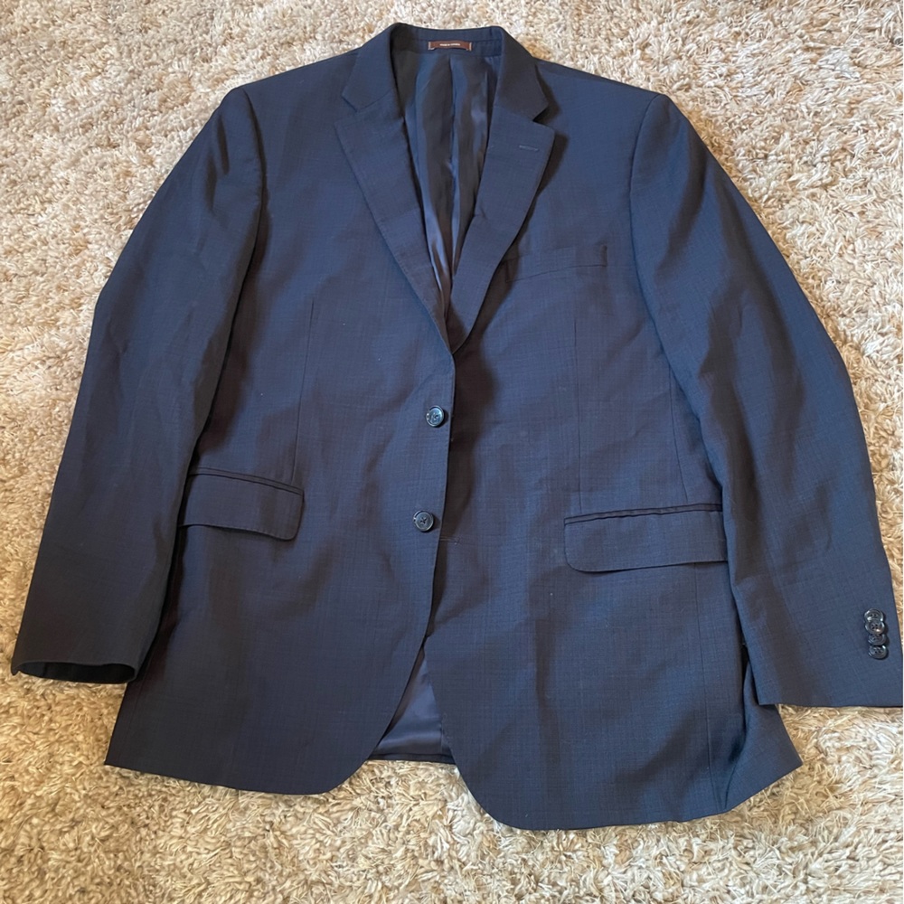 Peter Millar Men’s Sport Coat 44T Two Button 100% Wool Jacket Blue Long Canada